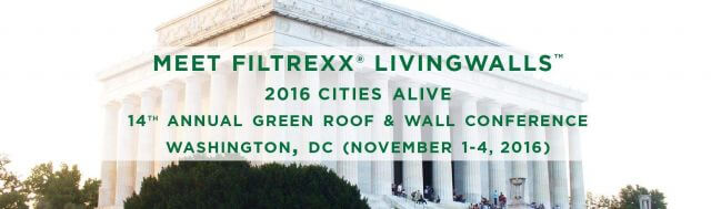 Filtrexx LivingWalls attend 2016 Cities Alive Conference
