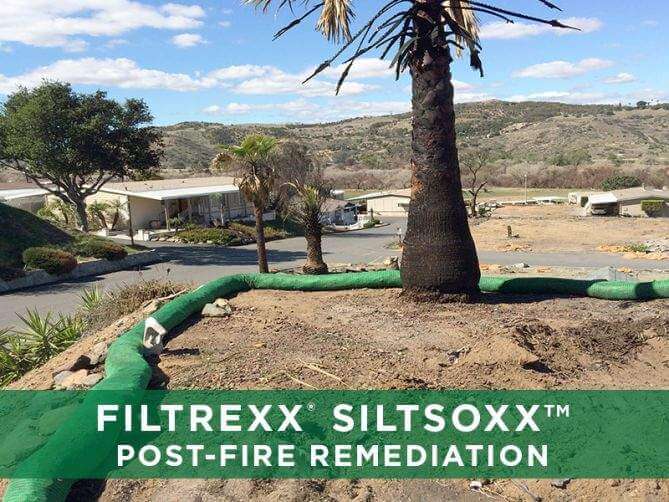 Filtrexx SiltSoxx for PostFire Remediation Sediment & Erosion Control