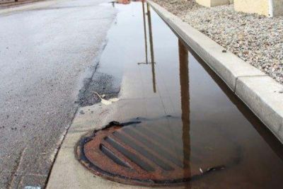 Flooded drain Flooded drain