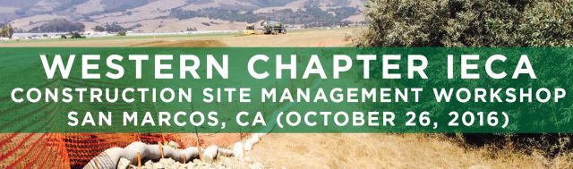 Filtrexx attends 2016 Western Chapter IECA Construction Site Management Workshop