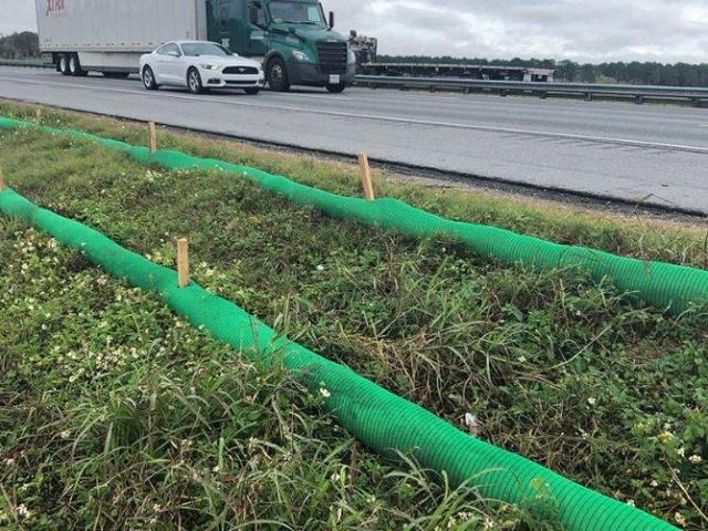 SiltSoxx Perimeter Control Roadway